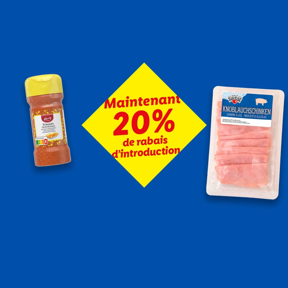 Maintenant 20% de rabais d'introduction