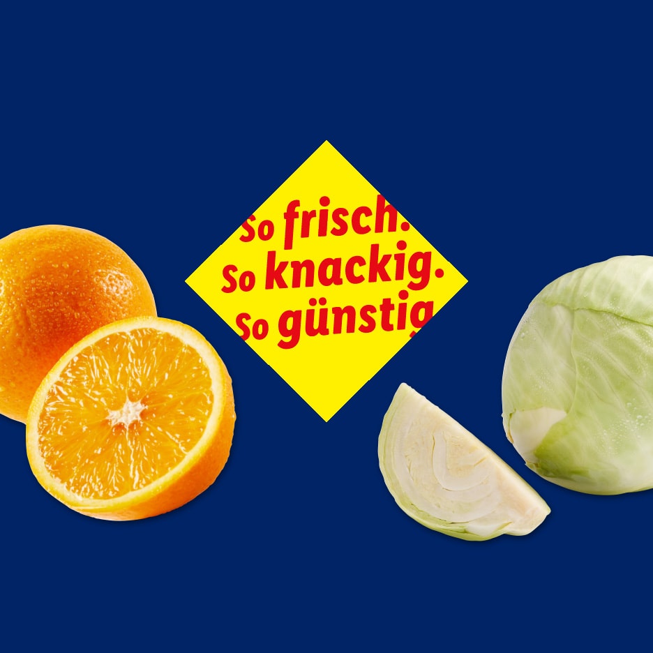 So frisch. so knackig. So günstig.