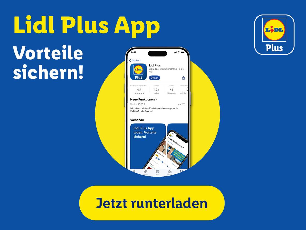 Mobile App mit exklusiven Vorteilen, Aufforderung zum Download, um Vorteile zu sichern.