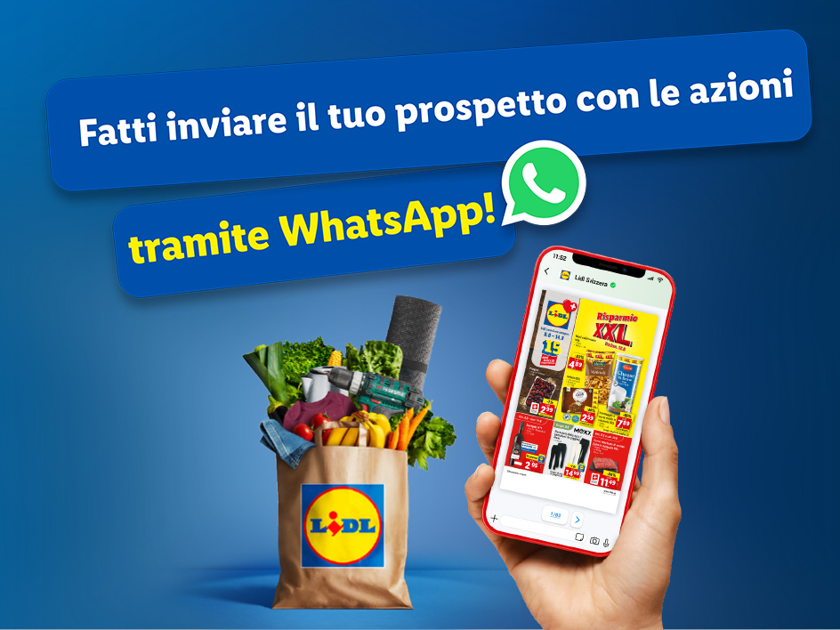 Prospetto con le azioni WhatsApp