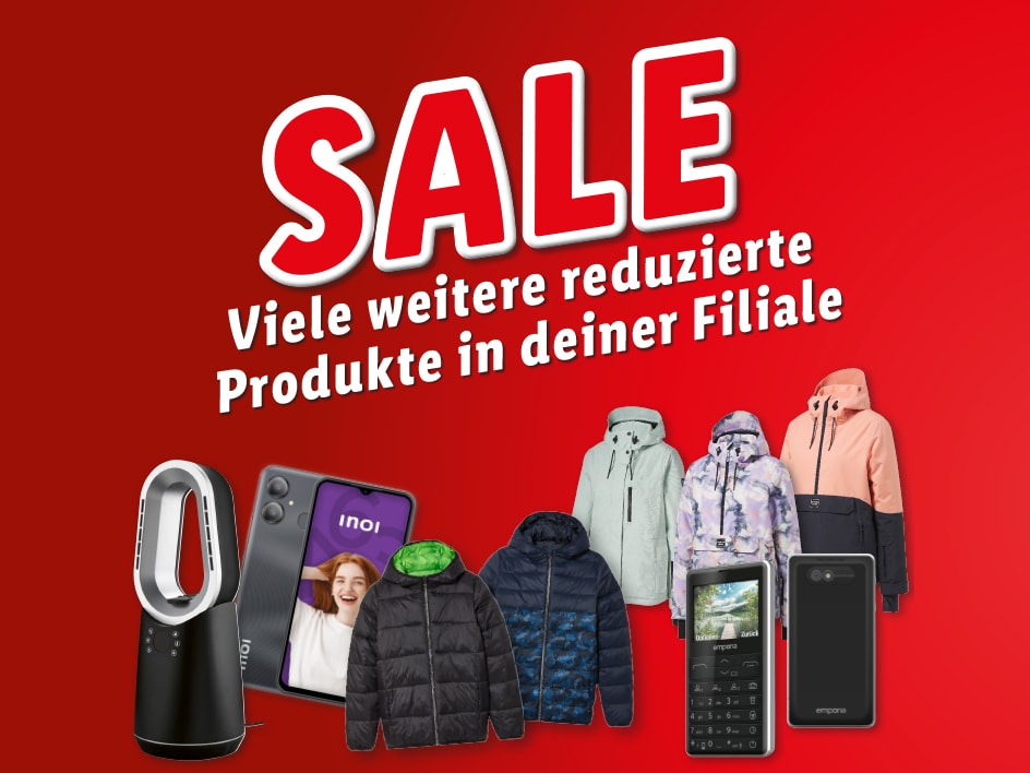 Grosser Sale mit vielen reduzierten Artikeln