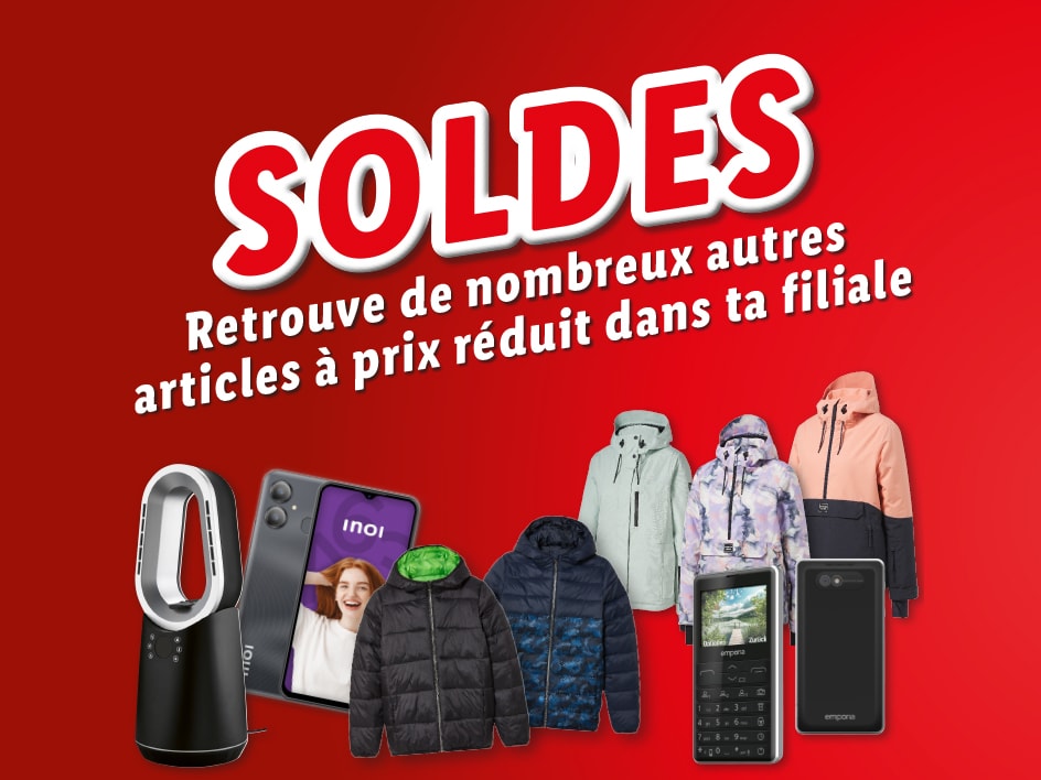 Grande vente d’articles à prix réduit