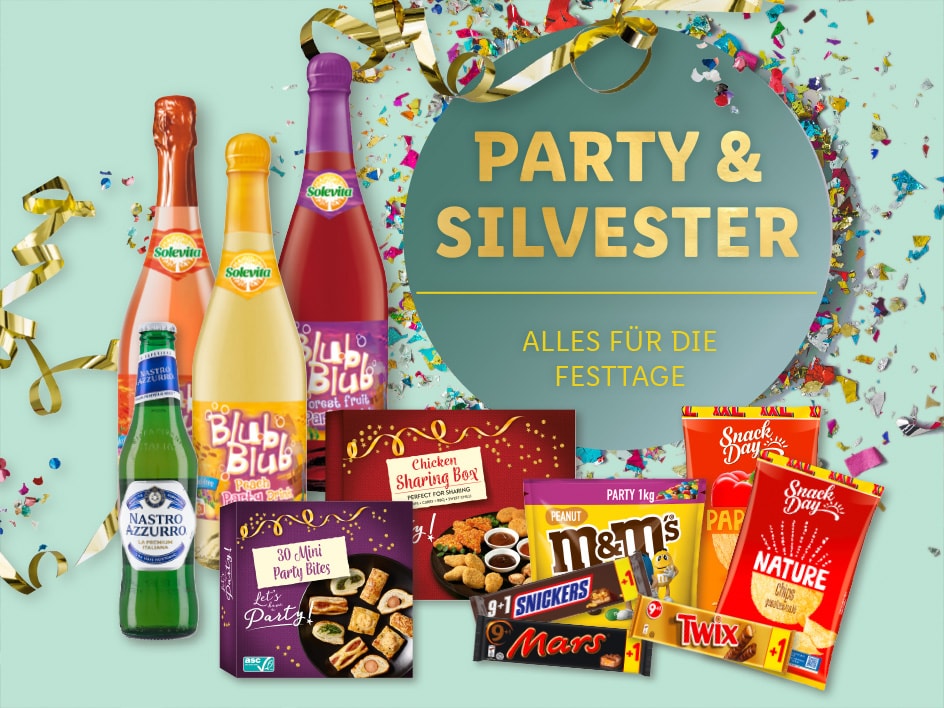 Party & Silvester – alles für die Festtage