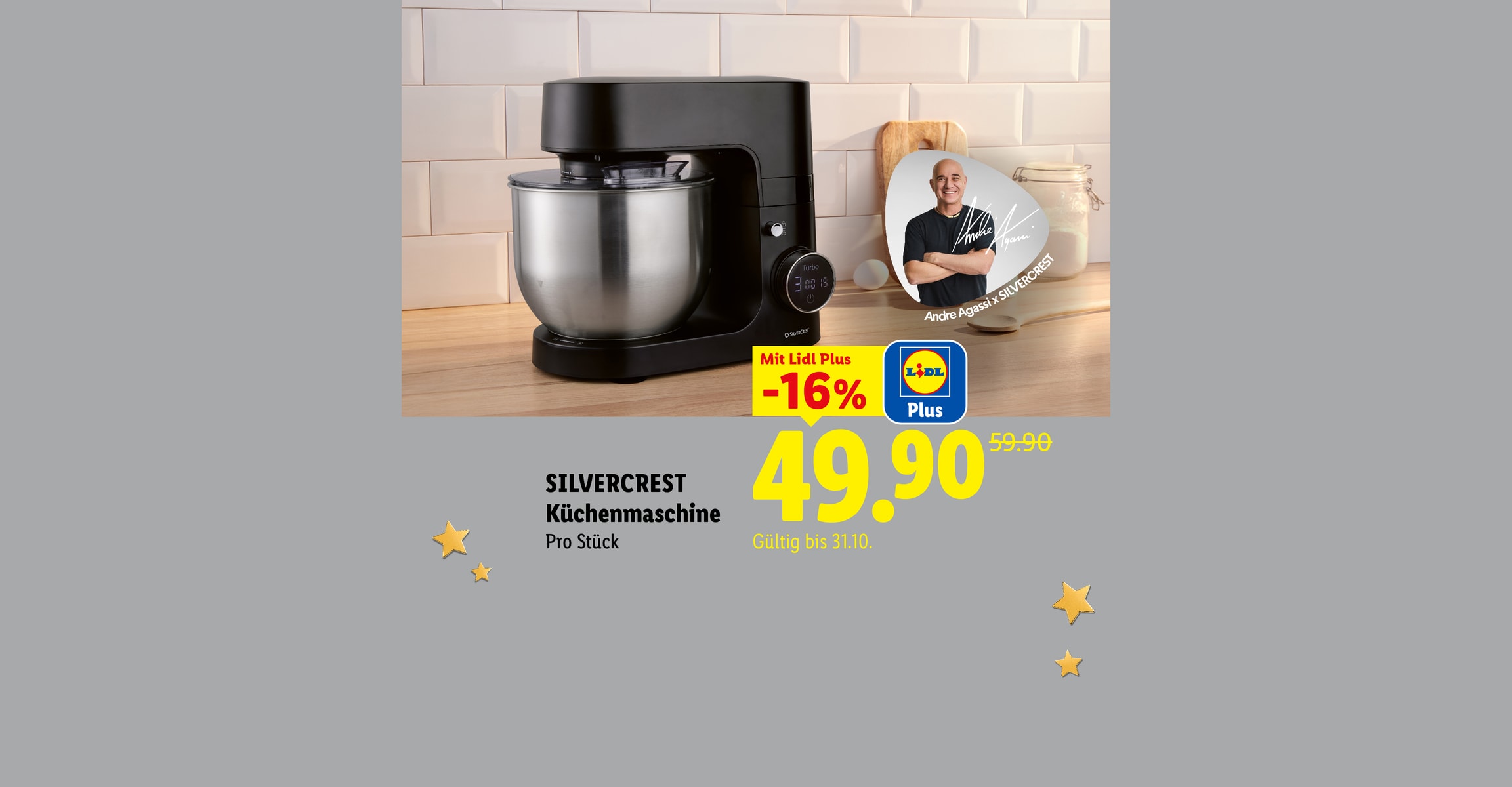 SILVERCREST Küchenmaschine Pro Stück Mit Lidl Plus -16% CHF 49.90 Gültig bis 31.10.