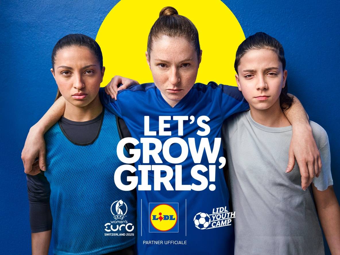 Lidl sponsorizza il calcio femminile con il suo camp estivo UEFA Women's Euro 2025.